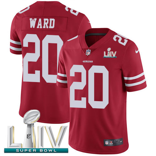San Francisco 49ers Nike 20 Jimmie Ward Red Super Bowl LIV 2020 Team Color Youth Stitched NFL Vapor Untouchable Limited Jersey